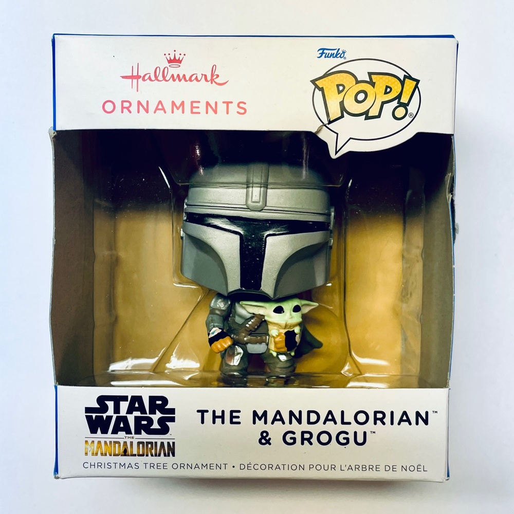Hallmark Star Wars Mandalorian & Grogu Christmas Tree Ornament Funko Pop